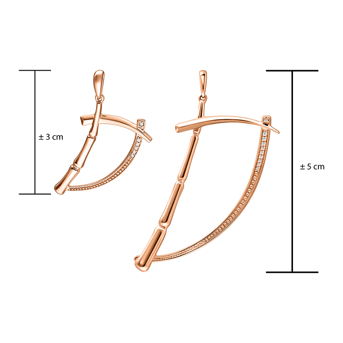 Alphabet Bamboo Pendant S135-LWF1501-D