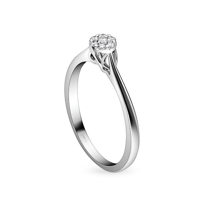 Diamond Ring Illusion Round CWF3055