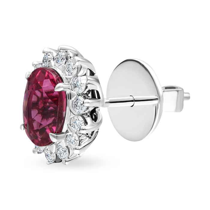 Fuchsia Diamond Ladies Earrings AF1394
