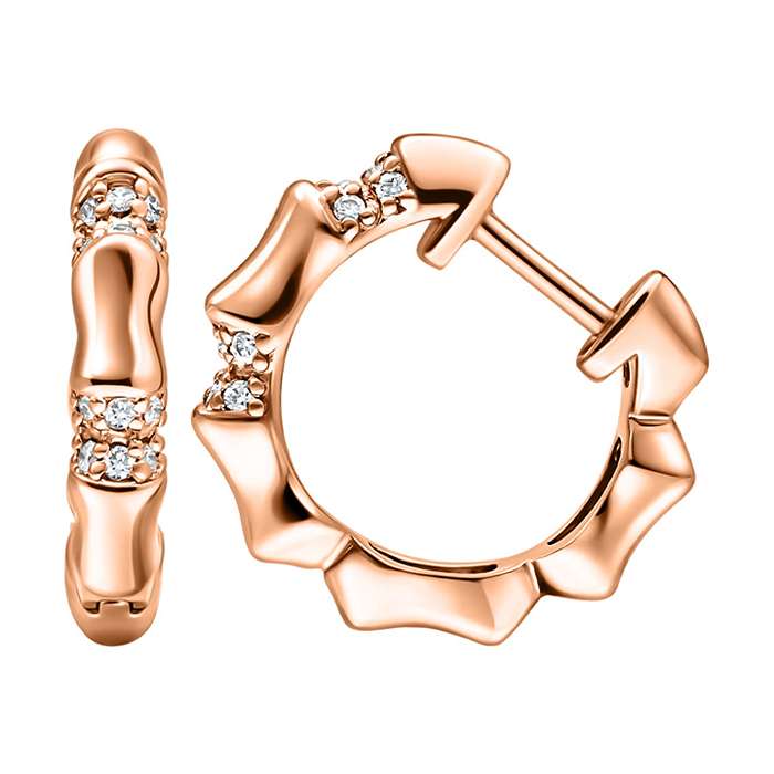 Diamond Earrings Bamboo AF1695 Diamond Earrings Bamboo AF1695