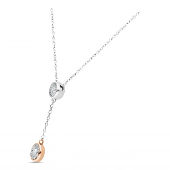 Solitaire Dual Mirage Necklace N19025