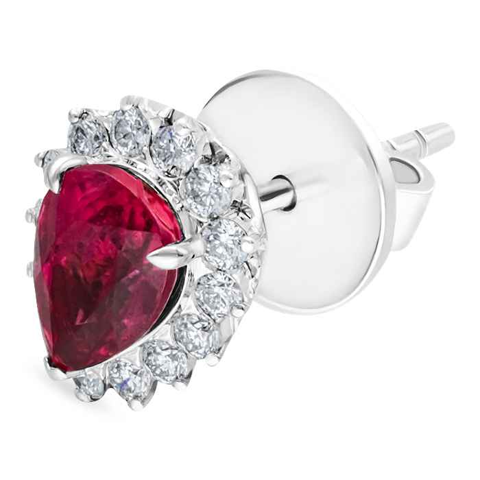 Fuchsia Diamond Ladies Earrings AF1395