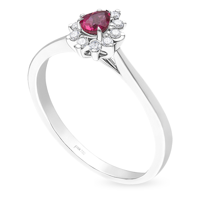 Fuchsia Diamond Ladies Ring CWF2879