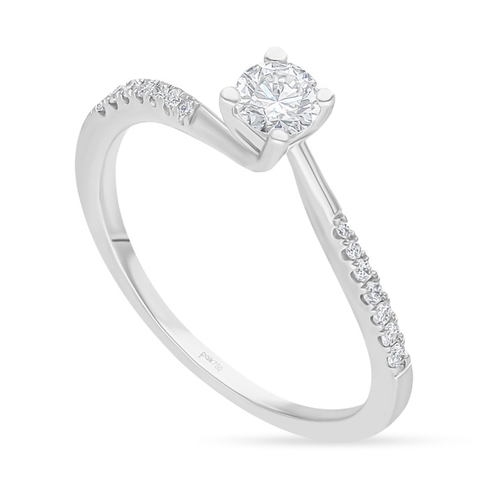 Diamond Ring Solitaire Round CWF1946