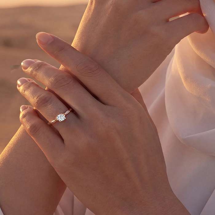 Diamond Ladies Ring Bamboo CWS0530