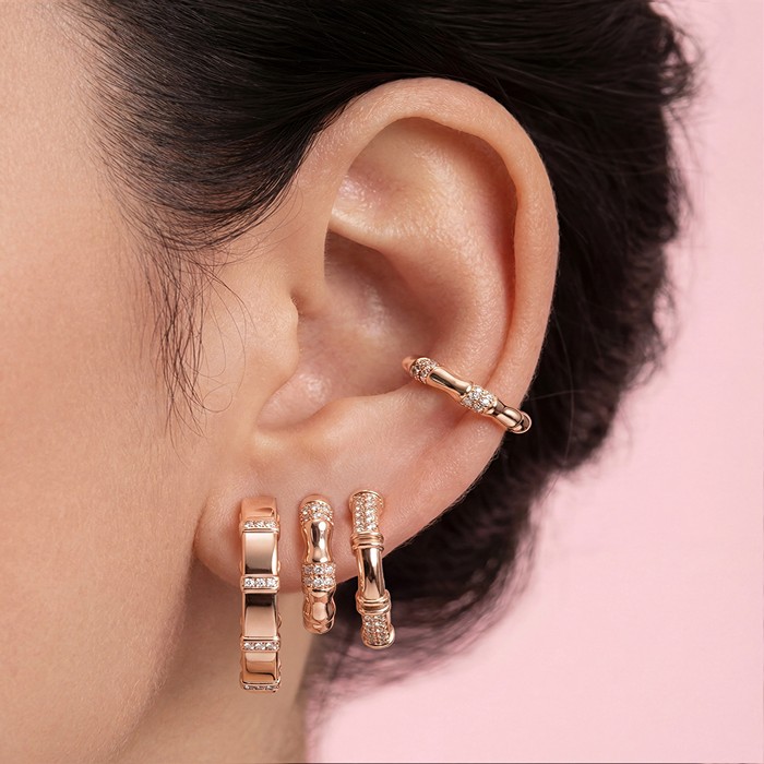 Diamond Earrings Bamboo AF1510