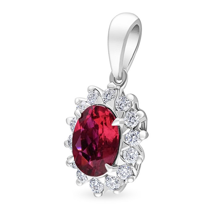 Fuchsia Diamond Ladies Pendant LWF1246