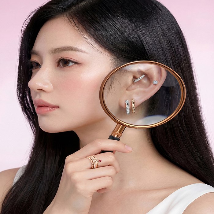 Diamond Earrings Bamboo AF1695 Diamond Earrings Bamboo AF1695