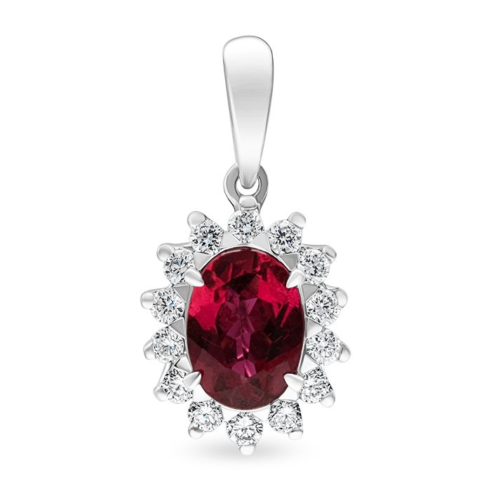 Diamond Pendant Fuchsia LWF1246