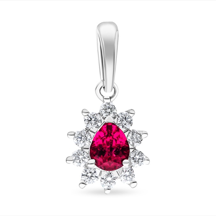 Diamond Pendant Fuchsia LWF1328