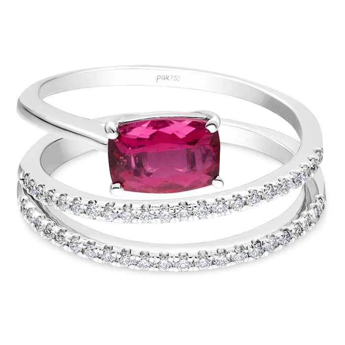 Fuchsia Diamond Ladies Ring CWF2862