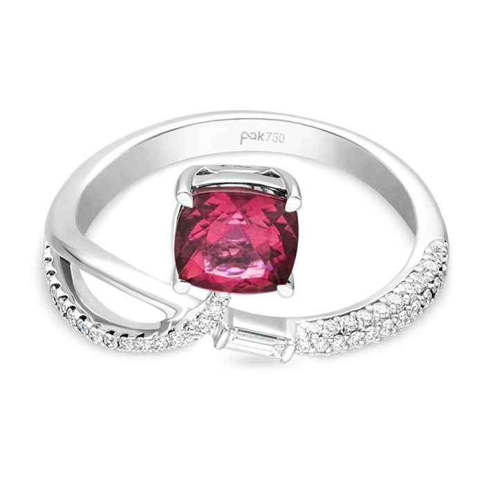 Fuchsia Diamond Ladies Ring CWF2873