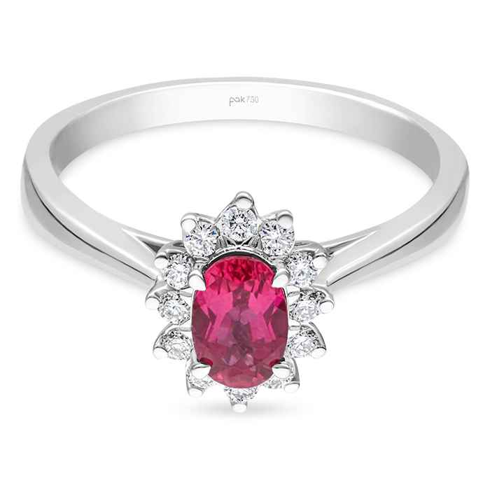 Rubelite Diamond Ladies Ring CWF2876