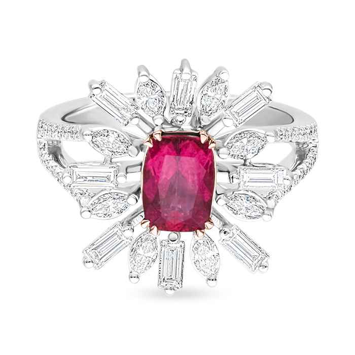 Fuchsia Diamond Ladies Ring CWF2883