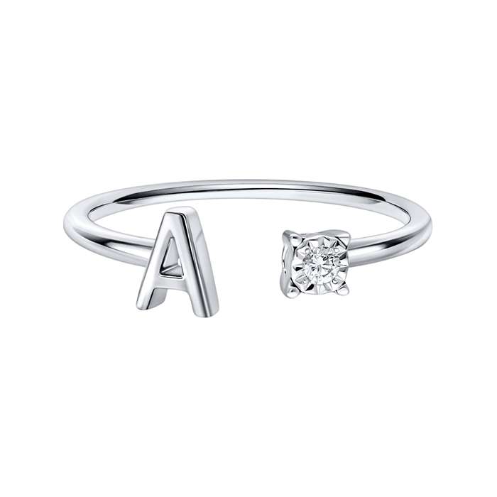 You & I Alphabet Ring S136-CWS0541-A