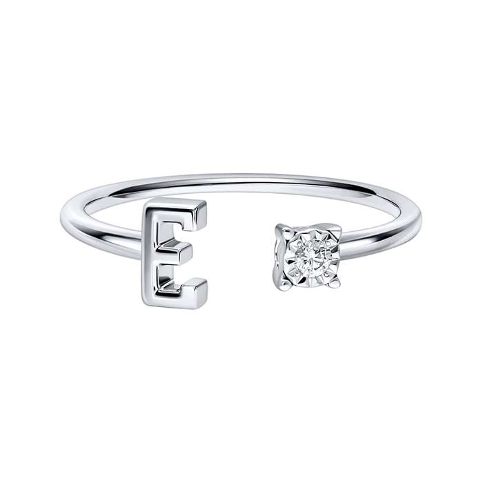 You & I Alphabet Ring S136-CWS0541-E