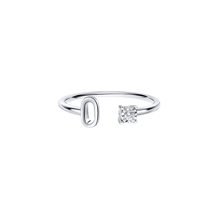 You & I Alphabet Ring S136-CWS0541-O