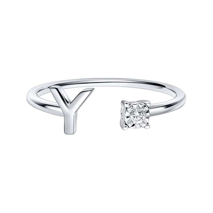 You & I Alphabet Ring S136-CWS0541-Y