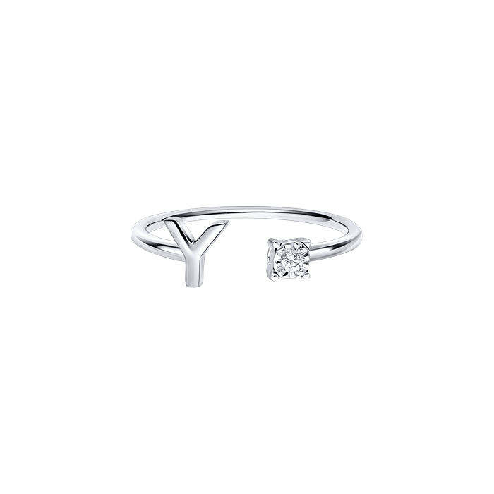 You & I Alphabet Ring S136-CWS0541-Y
