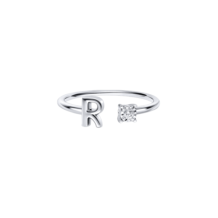 You & I Alphabet Ring S136-CWS0541-R